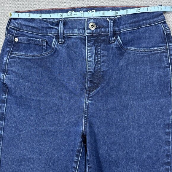Eddie Bauer Womens Blue Denim Slightly Curvy High Rise Skinny Jeans Size 6 - Picture 8 of 13